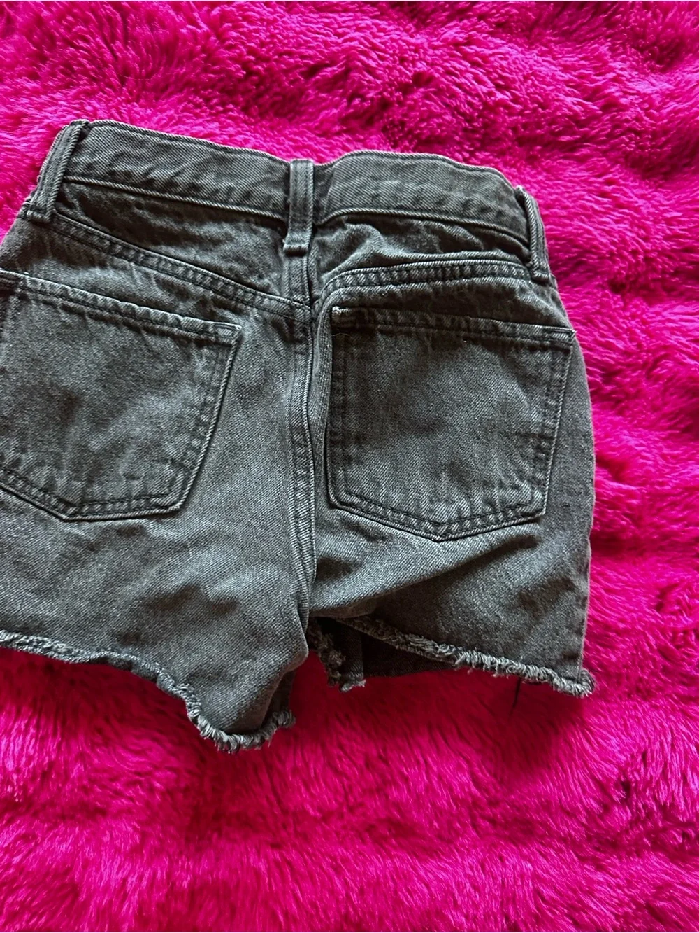 Old Navy Black Distressed Denim Shorts 12 Slim